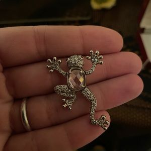 Sterling Silver Frog Necklace